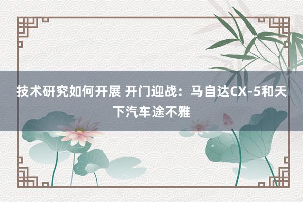 技术研究如何开展 开门迎战：马自达CX-5和天下汽车途不雅