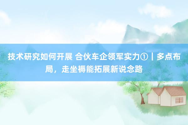 技术研究如何开展 合伙车企领军实力①｜多点布局，走坐褥能拓展新说念路