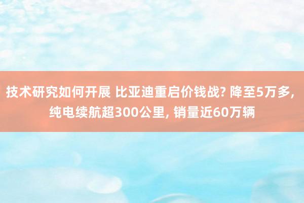 技术研究如何开展 比亚迪重启价钱战? 降至5万多, 纯电续航超300公里, 销量近60万辆