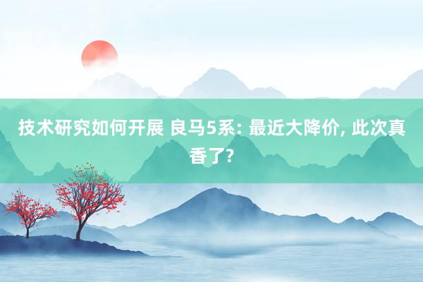 技术研究如何开展 良马5系: 最近大降价, 此次真香了?