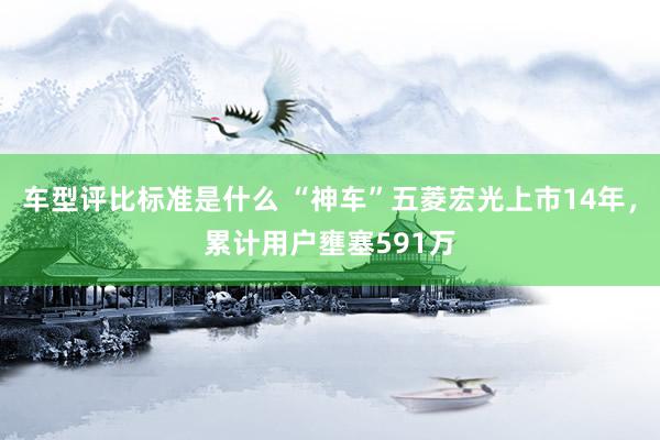 车型评比标准是什么 “神车”五菱宏光上市14年，累计用户壅塞591万