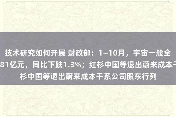 技术研究如何开展 财政部：1—10月，宇宙一般全球预算收入184981亿元，同比下跌1.3%；红杉中国等退出蔚来成本干系公司股东行列