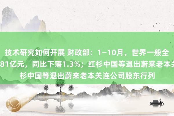 技术研究如何开展 财政部：1—10月，世界一般全球预算收入184981亿元，同比下落1.3%；红杉中国等退出蔚来老本关连公司股东行列