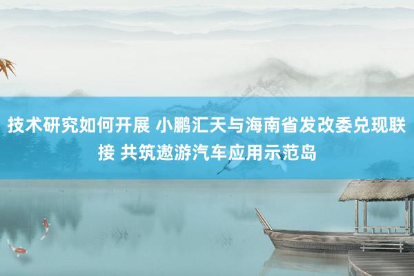 技术研究如何开展 小鹏汇天与海南省发改委兑现联接 共筑遨游汽车应用示范岛